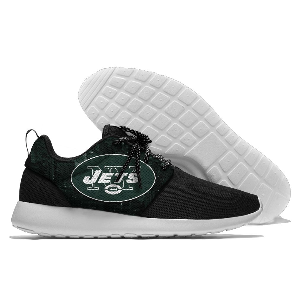 Women's NFL New York Jets Roshe Style Lightweight Running Shoes 005